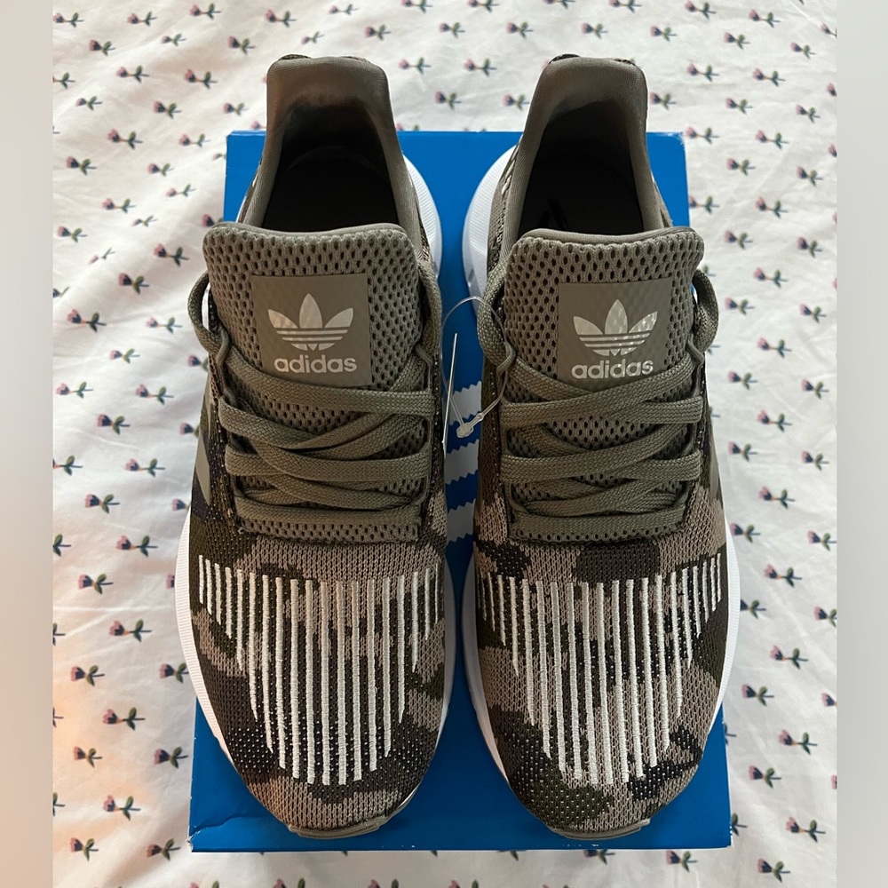 Brand new, in the box- Men’s Adidas Swift Run- size 8 (Women’s size 9.5)